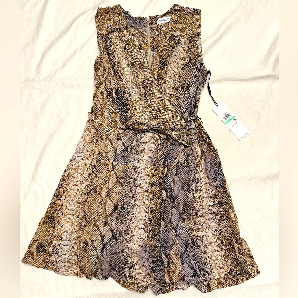 Calvin Klein Women’s Skort Romper Snakeprint